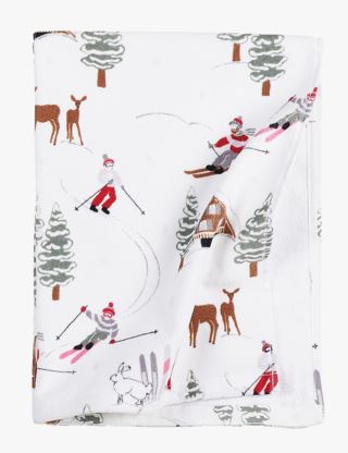 Winter Ski pyyhe valkoinen