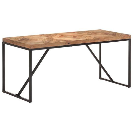 vidaXL Ruokapöytä 160x70x76 cm täysi akaasia- ja mangopuu