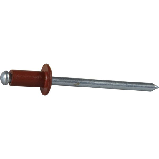 ESSVE 62735 Vetoniitit Ø4 x 8 mm, alumiini/teräs, avoin tiilenpunainen, 650 kpl