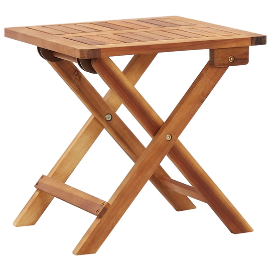 vidaXL Kokoontaittuva puutarhan sohvapöytä 40x40x40cm täysi akaasiapuu