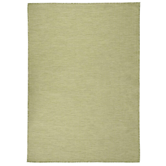 vidaXL Ulkomatto Flatweave 140x200 cm vihreä