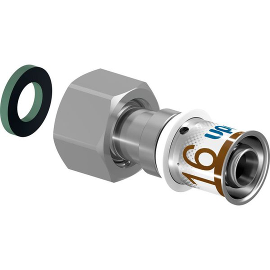 Uponor S Press Plus 1899451 Sovitin juoksumutterilla 16 x 15 mm