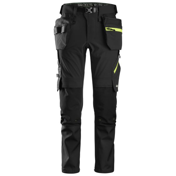 Snickers 6940 FlexiWork Softshellhousut musta C44