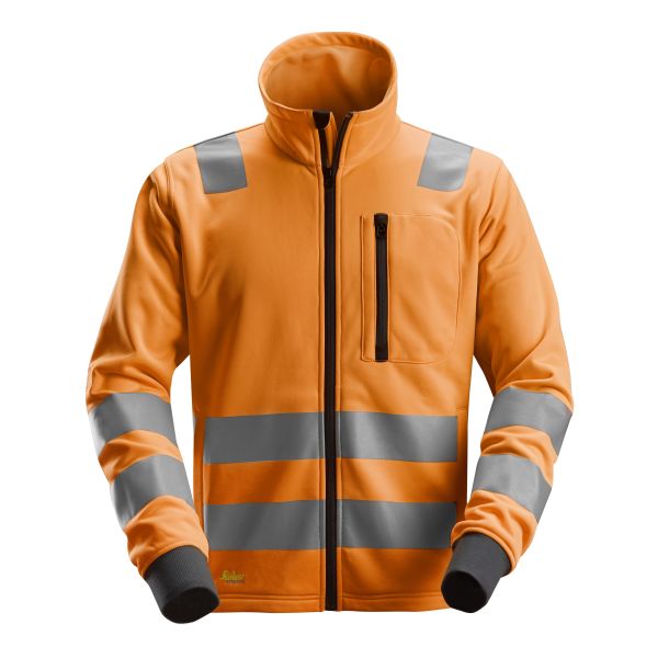 Snickers 8036 AllroundWork Fleecetakki heijastimet, oranssi XS