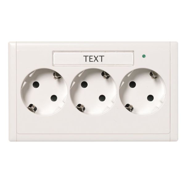 Schneider Electric 5940250 Master-pistorasia 3-osainen, valkoinen