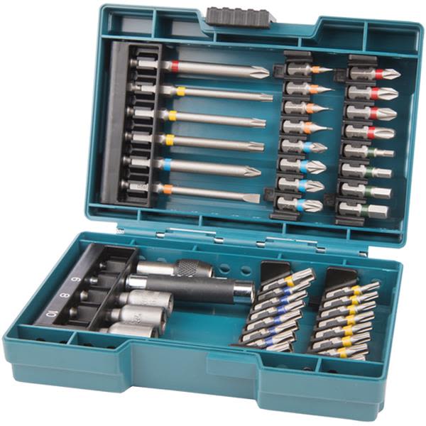 Makita B-55697 Ruuvikärkisarja 43 osaa, säilytyslokero