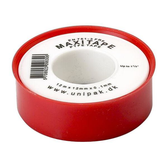 Unipak Maxitape Kierretiivisteteippi 12 m x 12 mm x 0,1 mm