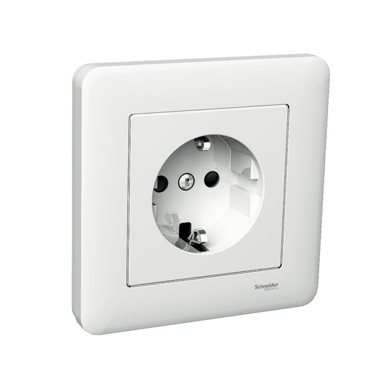 Schneider Electric WDE002997 Seinäpistorasia 1-osainen, maadoitettu