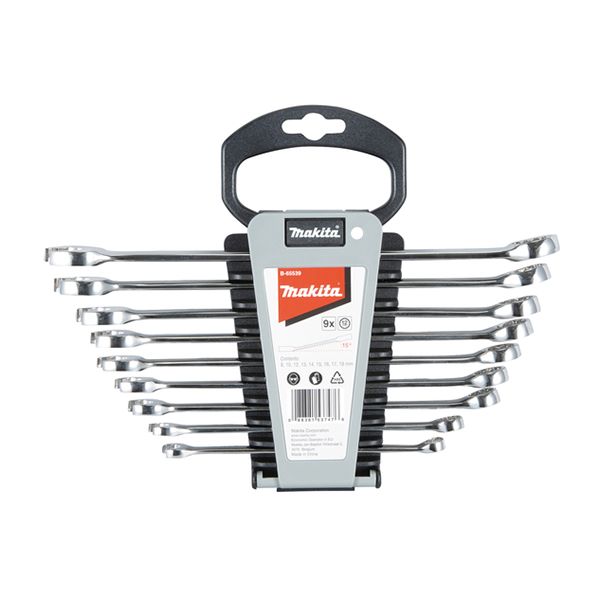 Makita B-65539 Yhdistelmäavainsarja 9 osaa, 15° kulma