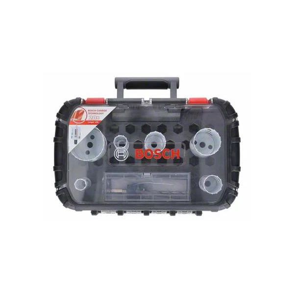 Bosch Carbide Powerchange Reikäsahasarja 8 osaa, 22-68 mm, pituus: 60 mm 22, 25, 35, 40, 51, 68 mm