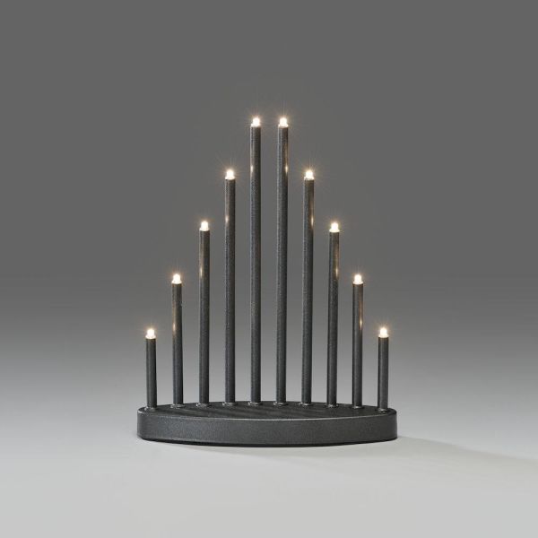 Konstsmide 2321-370 Sähkökynttelikkö 10 LED, metallinen, 2800 K