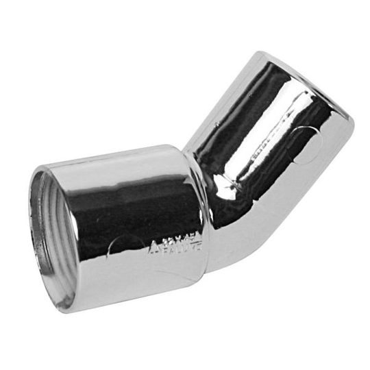Faluplast 2910381 Taivutettu putki 45°, yksittäisholkki 32 mm