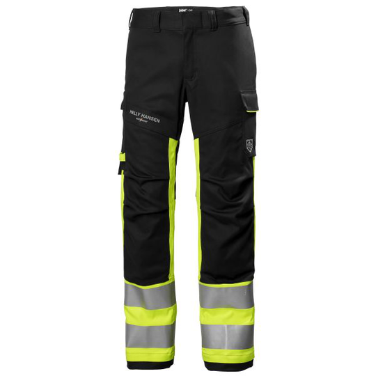 Helly Hansen Workwear Fyre Työhousut musta/Hi-Vis-keltainen C44