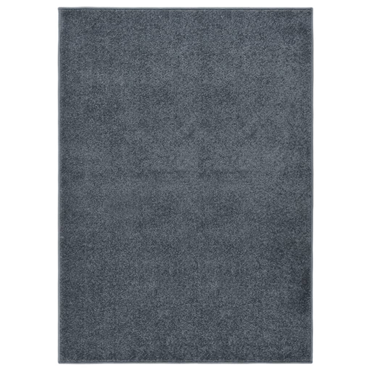 vidaXL Lyhytnukkainen matto 140x200 cm antrasiitti