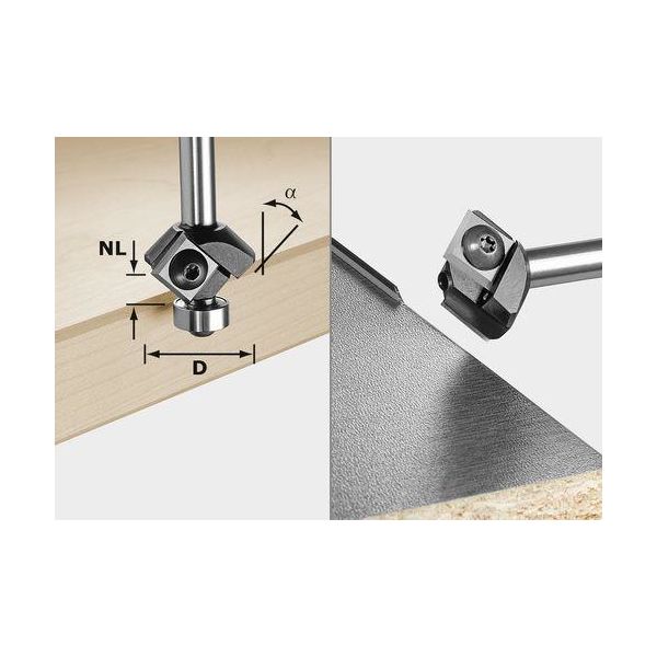 Festool S8 HW 45° D27 KL Kääntöteräviistejyrsin 12x12mm