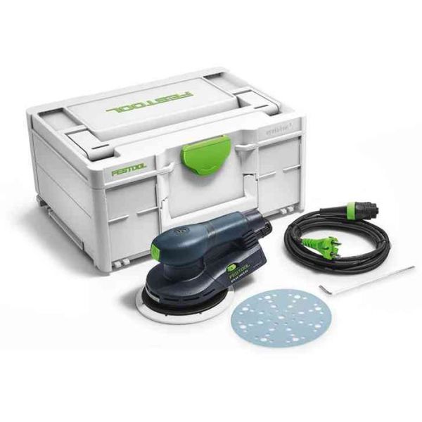 Festool ETS EC 150/5 EQ-Plus Epäkeskohiomakone systainerissa