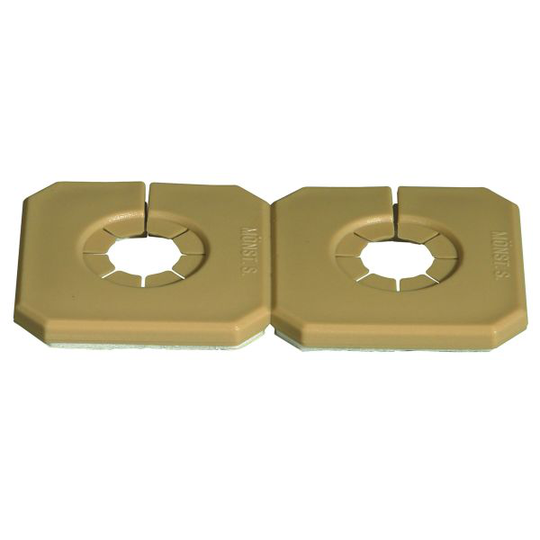 Purus Duo-Täck Peitelevy kahdelle putkelle, jaettava, ruskea Putkelle du 10-18 mm