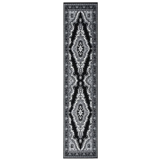 vidaXL Käytävämatto BCF musta 80x450 cm