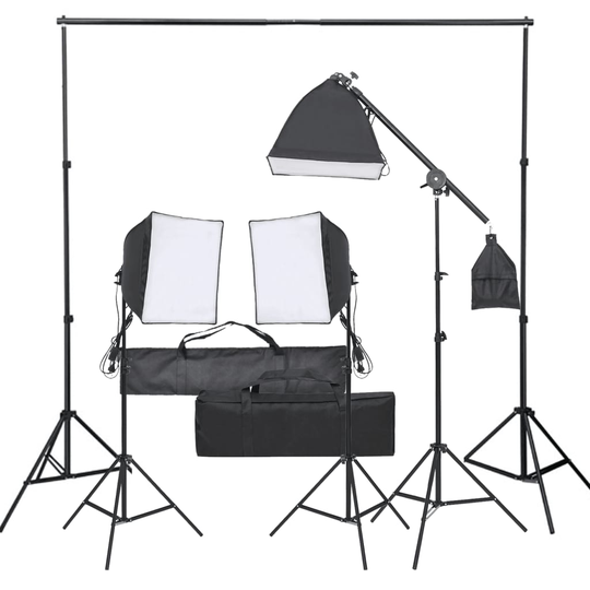vidaXL Valokuvastudiosarja valosarjalla