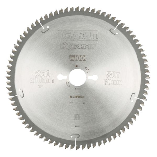 Dewalt DT4287-QZ Pyörösahanterä 250 x 30 mm, 80T