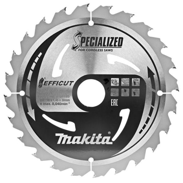 Makita B-64185 Sahanterä 190 mm, 24 hammasta