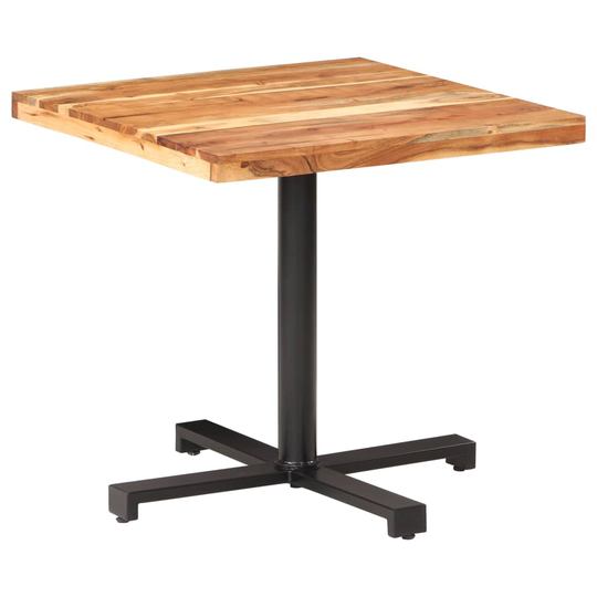 vidaXL Bistropöytä 80x80x75 cm täysi akaasiapuu