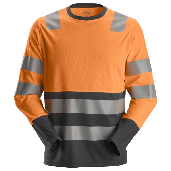 Snickers 2433 AllroundWork Neulepaita heijastimet, oranssi XS