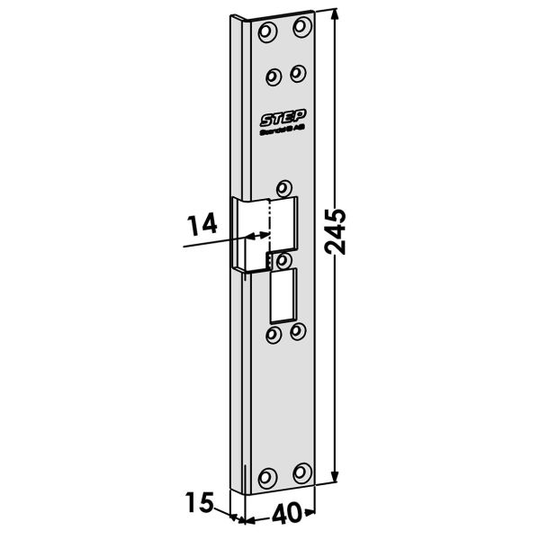 STEP ST6527 Tolppa vaihto Connect-sarjasta Module-sarjaan Oikea