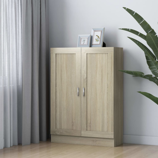 vidaXL Kirjahylly Sonoma-tammi 82,5x30,5x115 cm lastulevy
