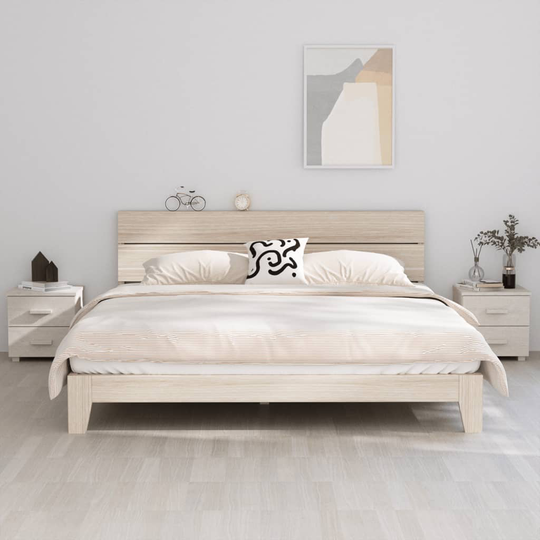 vidaXL Yöpöydät 2 kpl valkoinen 40x35x44,5 cm täysi mänty