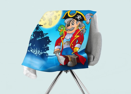Torkkupeitto Pirate 130x150 cm