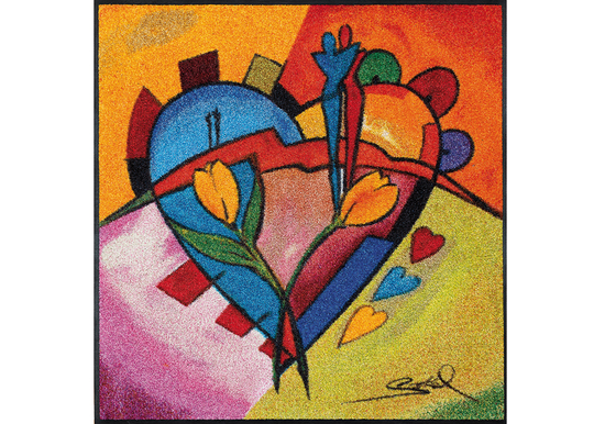 Matto BALANCED LOVE II 85x85 cm