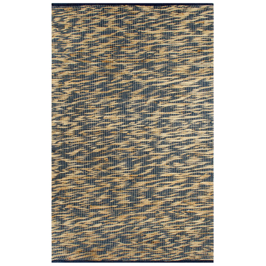 vidaXL Käsintehty juuttimatto sininen ja luonnollinen 160x230 cm
