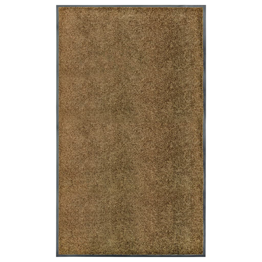 vidaXL Ovimatto pestävä ruskea 90x150 cm
