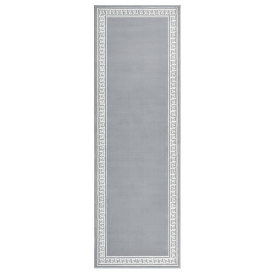 vidaXL Käytävämatto BCF harmaa kuviolla 80x250 cm