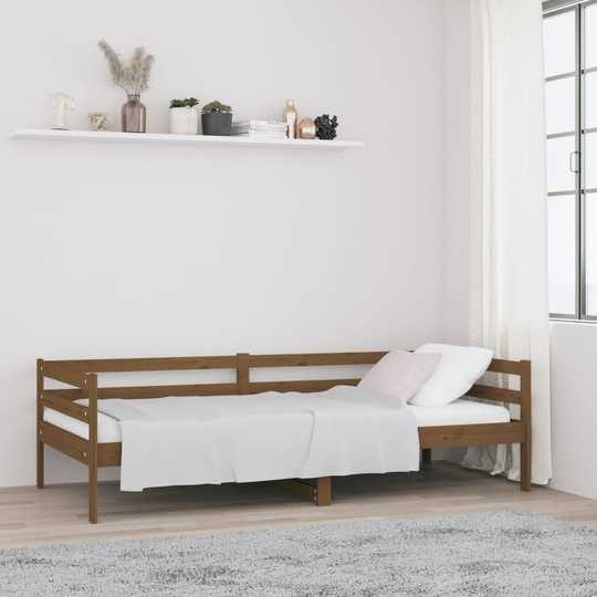 vidaXL Sohvasänky hunajanruskea 90x190 cm täysi mänty