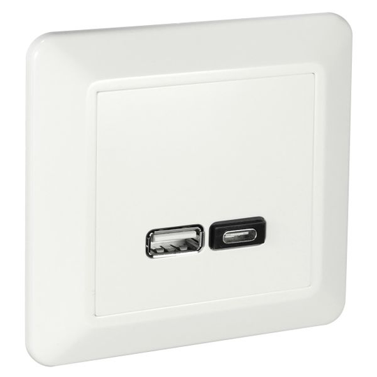 Elko RS Latausasema upotettava, USB A+C
