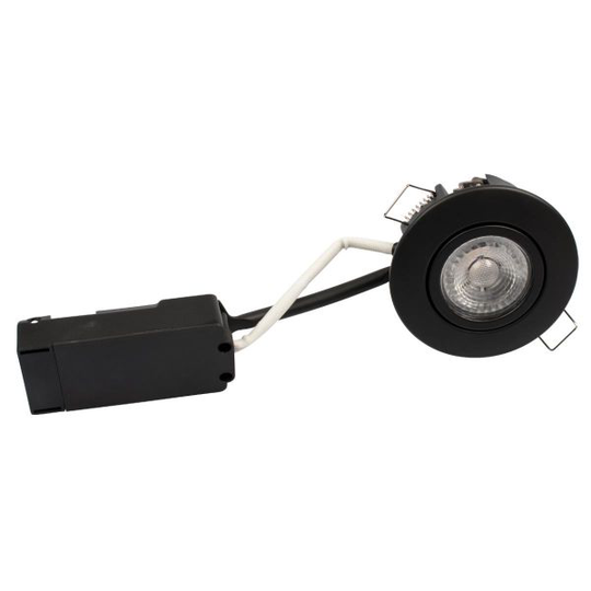 Scan Products Luna LP Downlight-valaisin 3000 K, 6,2 W Mattamusta