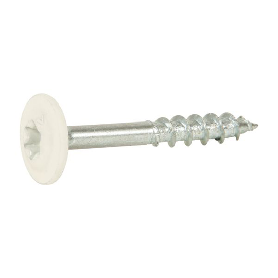 ESSVE 113220 Puuruuvi 4 mm Ø , WAF, valkoinen, FZB, 200 kpl
