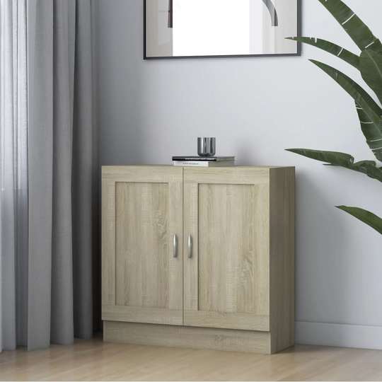 vidaXL Kirjahylly Sonoma-tammi 82,5x30,5x80 cm lastulevy