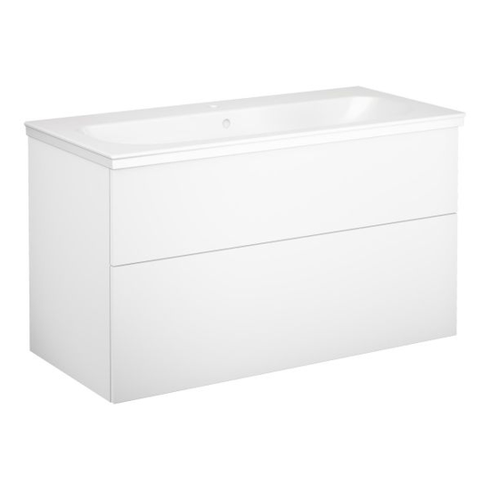 Gustavsberg Artic Pesukaappipakkaus otelista, valkoinen, 100 cm, 1 sekoittimen aukkoa