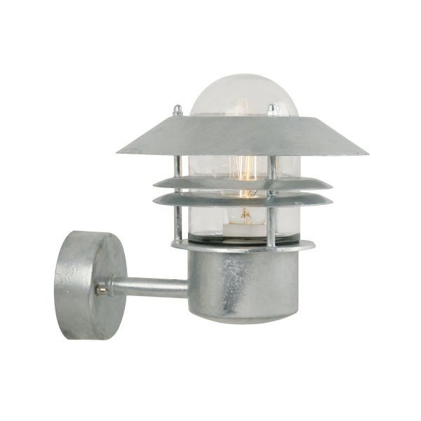 Nordlux BLOKHUS 25011031 Seinävalaisin E27, 60W, IP54 Galvanoitu