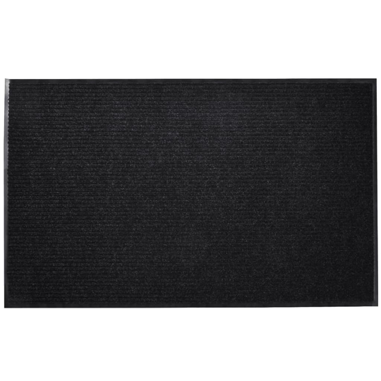 vidaXL Musta PVC Ovimatto 90 x 120 cm