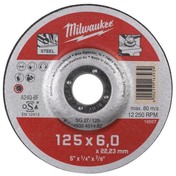 Milwaukee SG 27 Contractor Katkaisulaikka 125x6 mm.