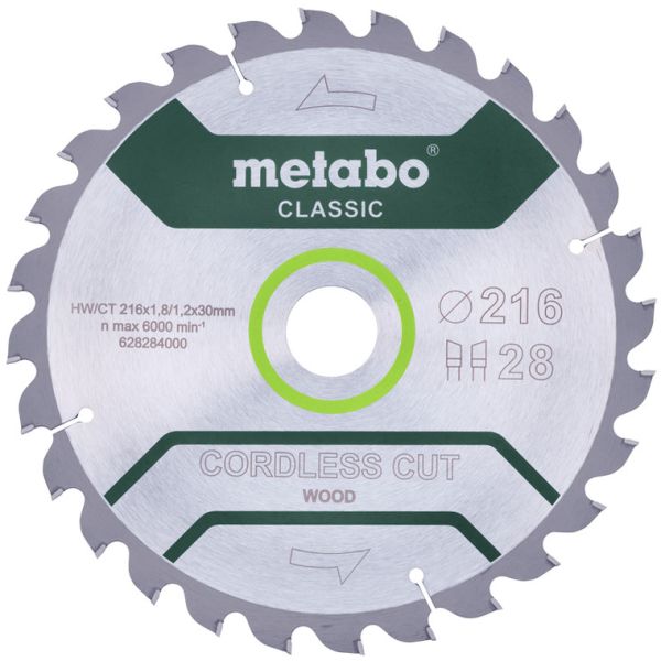 Metabo 628284000 Sahanterä 216x30 mm, 28T