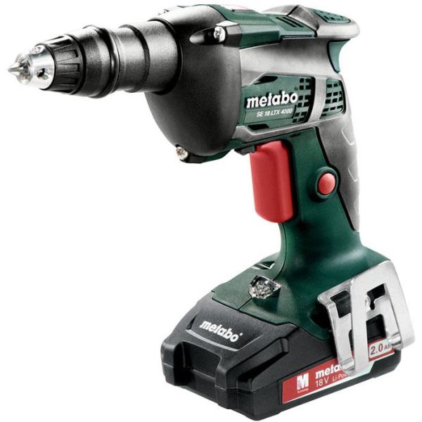 Metabo SE 18 LTX 4000 Kipsiruuvinväännin 2,0 Ah akuilla ja laturilla