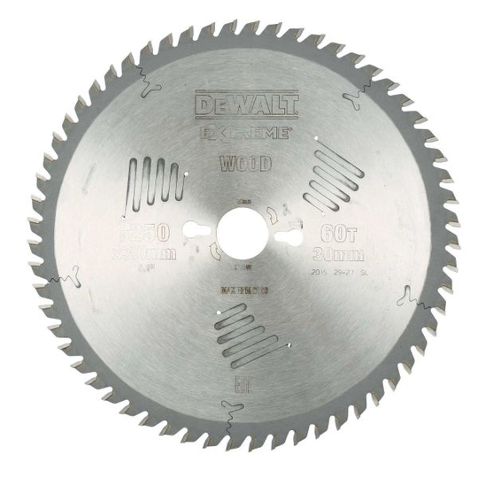 Dewalt DT4351-QZ Pyörösahanterä 250 x 30 mm, 60T