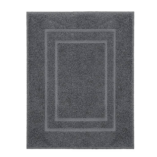 Kleine Wolke 430243 Bath Mat "Plaza" 60x80cm Dark Grey