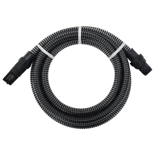 vidaXL Imuletku PVC-liittimillä 4 m 22 mm musta