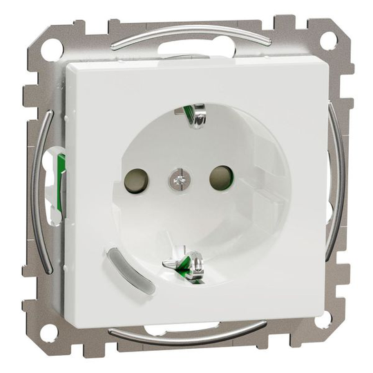 Schneider Electric Wiser WDE002172 Seinäpistorasia 1-osainen, Zigbee Valkoinen